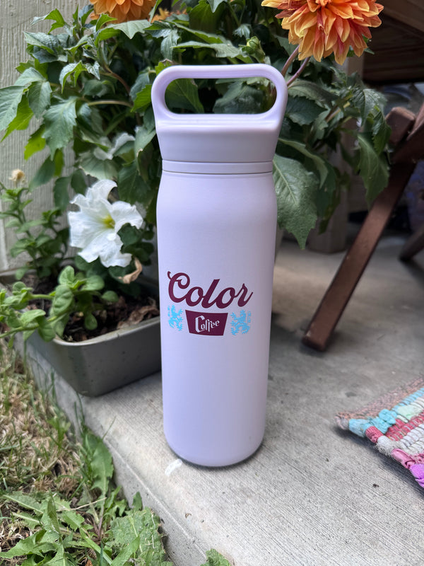 Color Coffee Wander Water Bottle - Lavender