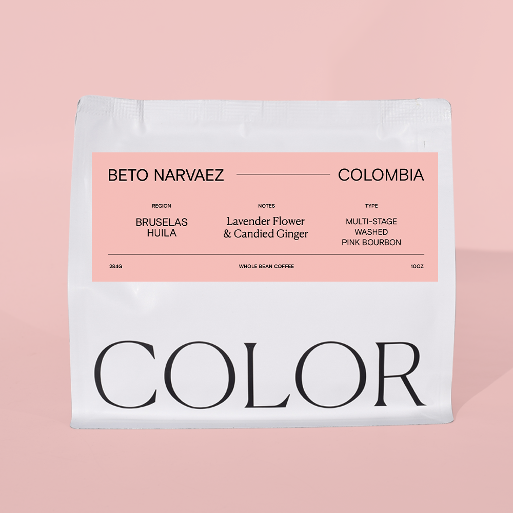 Colombia Beto Narvaez - Multi-Stage Washed Pink Bourbon