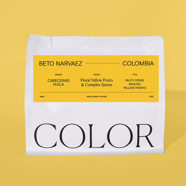Colombia Beto Narvaez - Multi-Stage Thermal-Shock Washed Papayo Amarillo