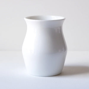 Origami white mug with no handle