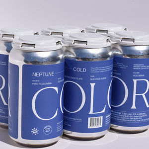 6 pack of cans of our new Neptune cold brew
