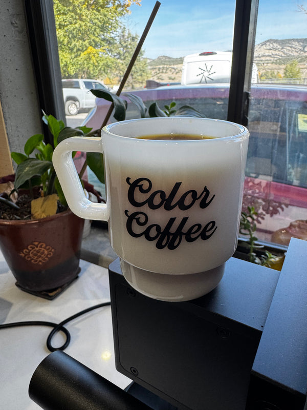 Artist Reserve Glass Mug - Ecuador Jaguar in White