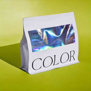 color subscriptions prism in our 10oz whole bean white coffee bag