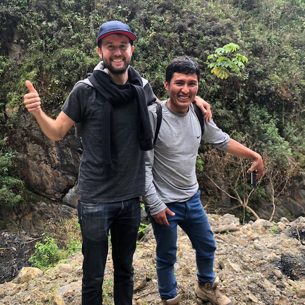 Charlie Gundlach and Peru coffee producer in Peru