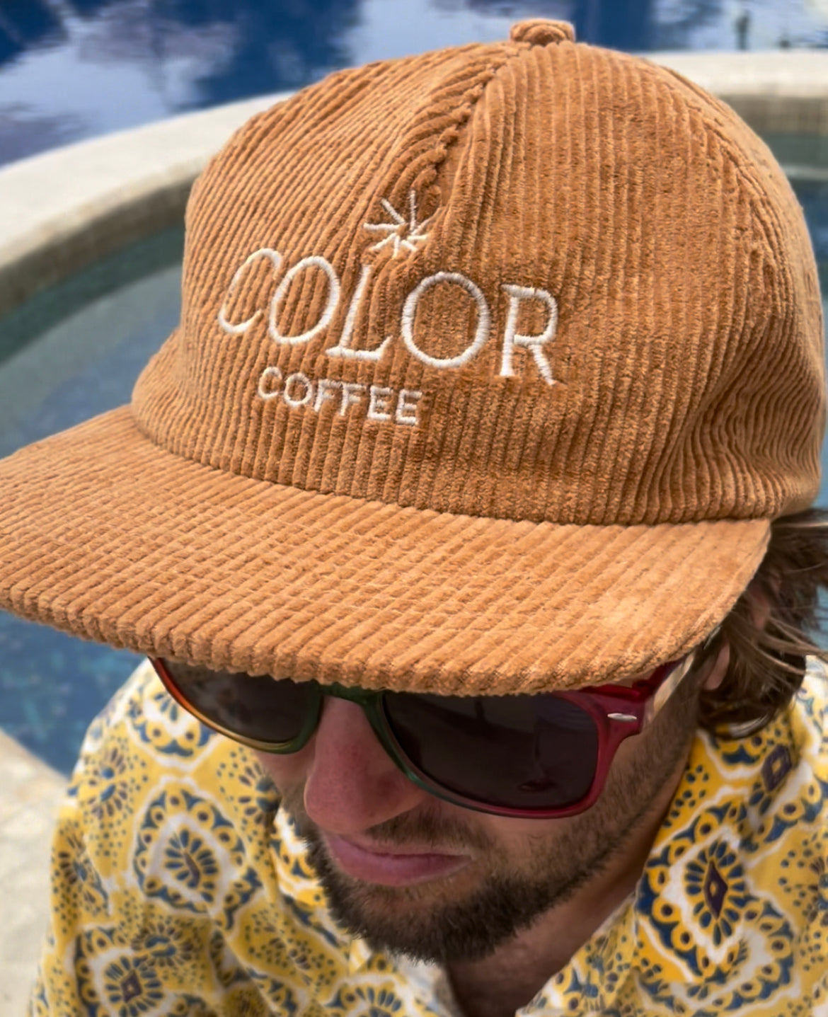 Brown Corduroy Hat 